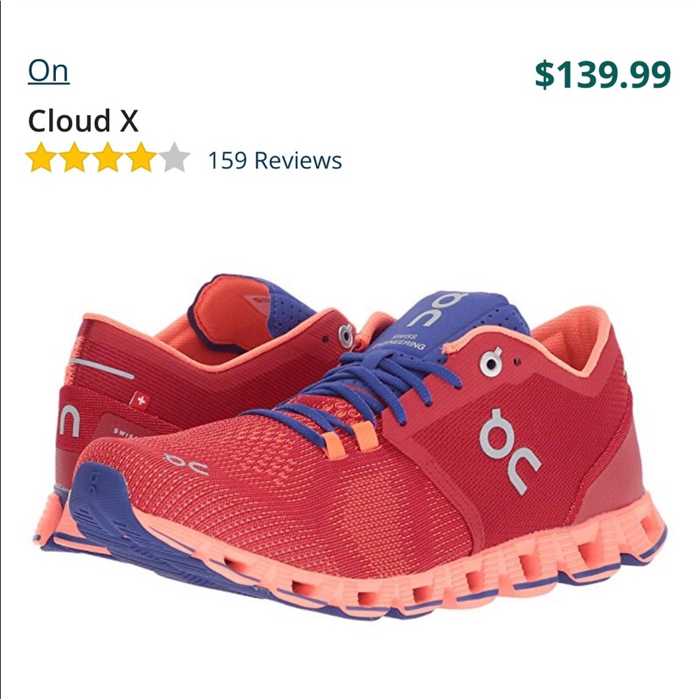 On Cloud X running shoes